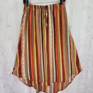 Lightweight Boho Elastic Waist Skirt